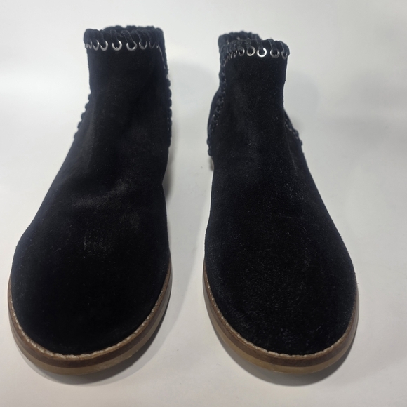 Other - ZARA Kids Black Leather Ankle Boots Size US 4 Girls Slip-On Casual Shoes